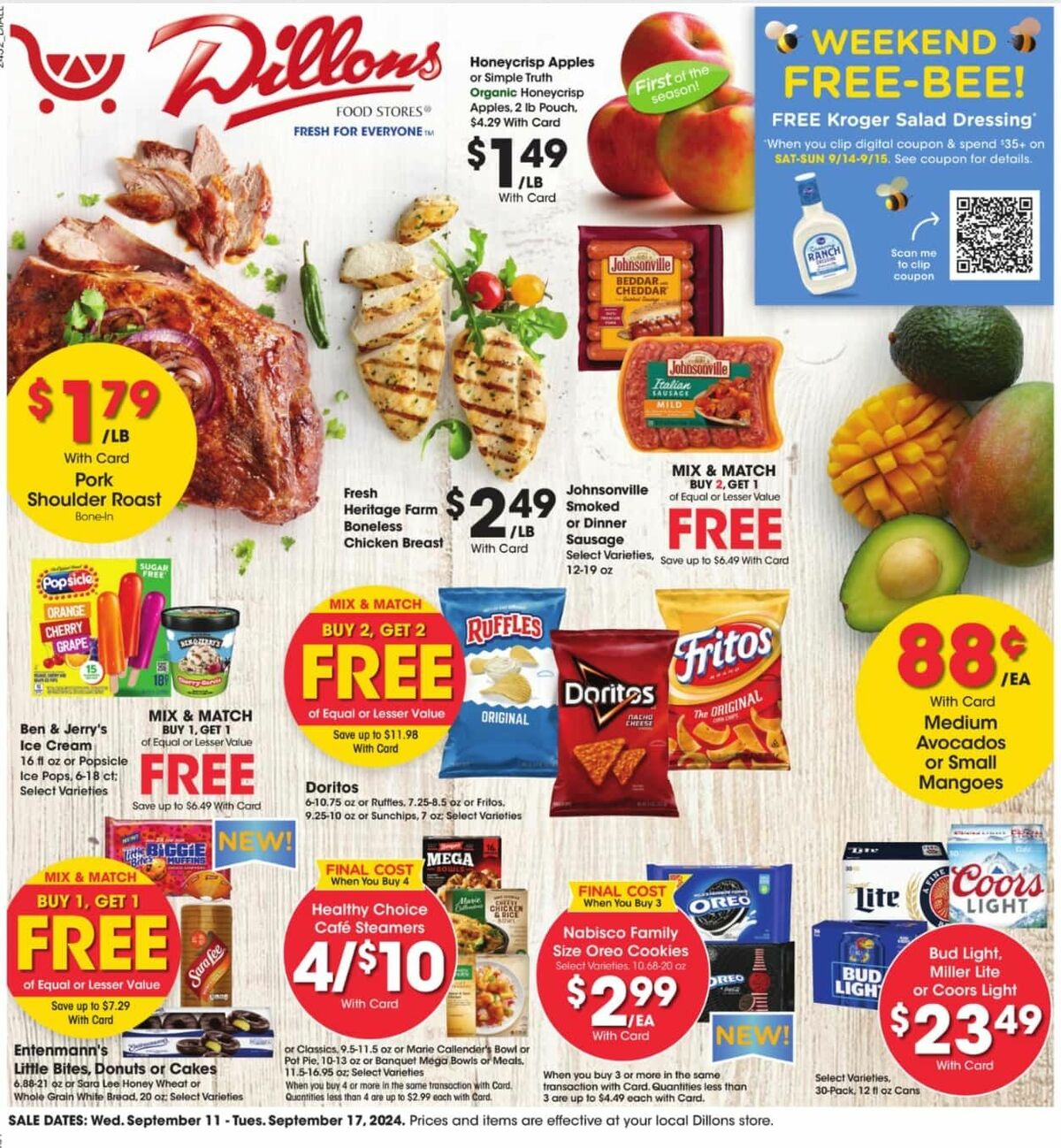 Dillons Weekly Ad from September 11