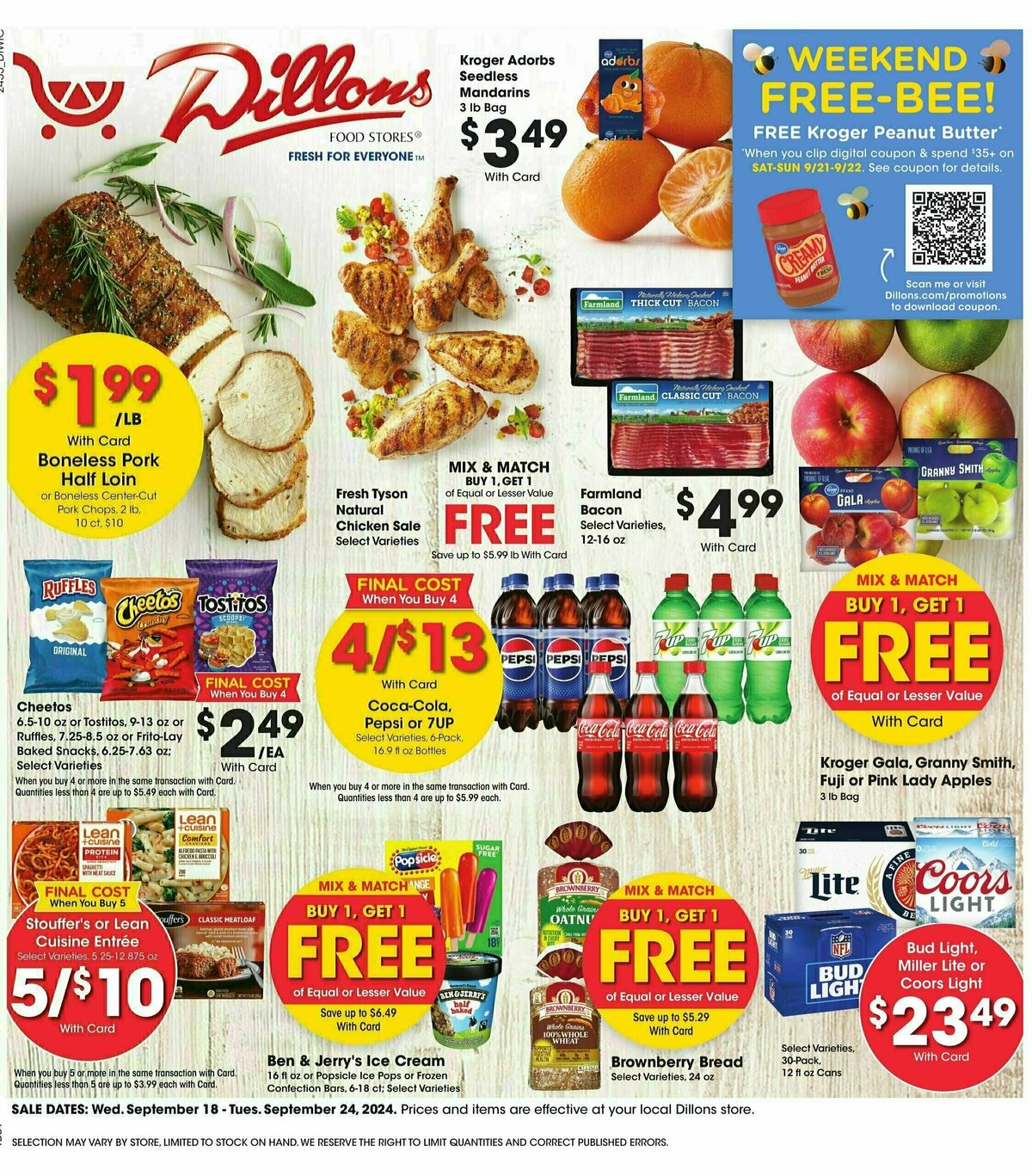 Dillons Weekly Ad from September 18