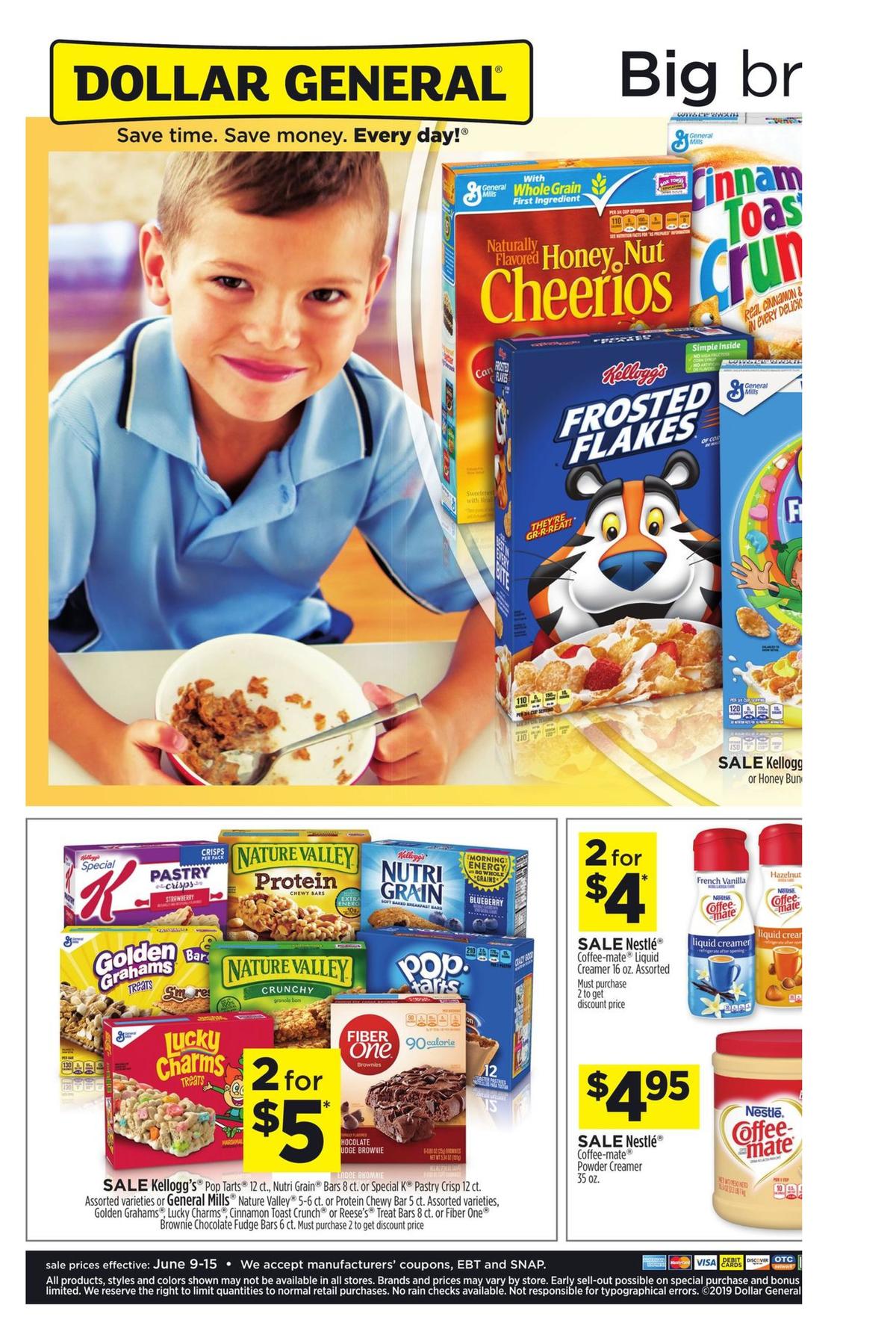 Dollar General Weekly Ad from June 9