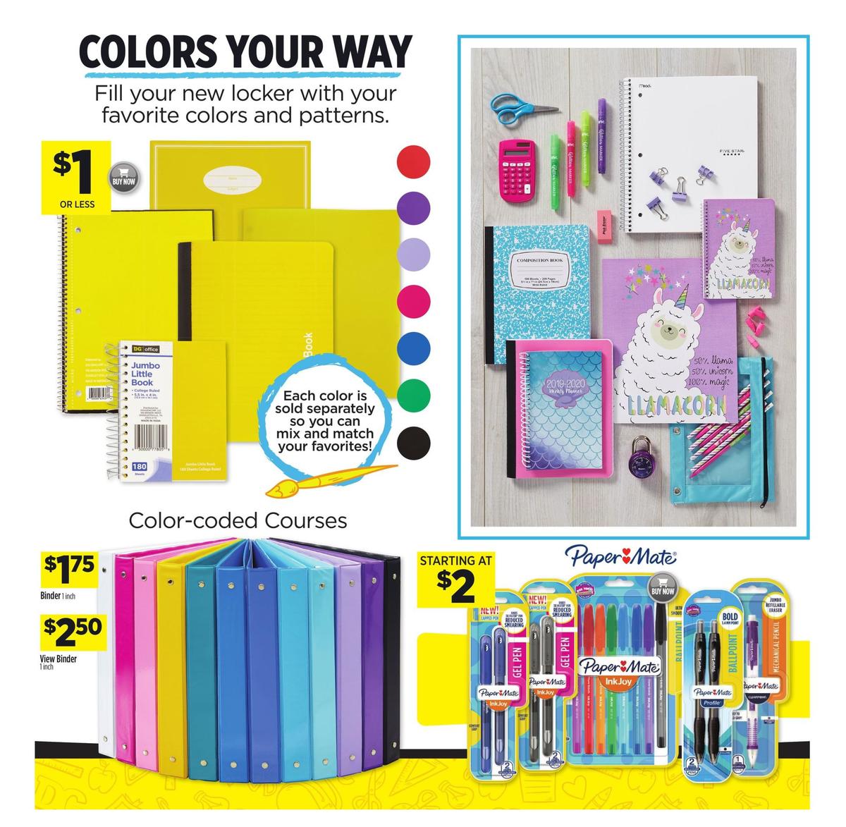 Dollar General Back to School Savings at DG! Weekly Ad from July 7