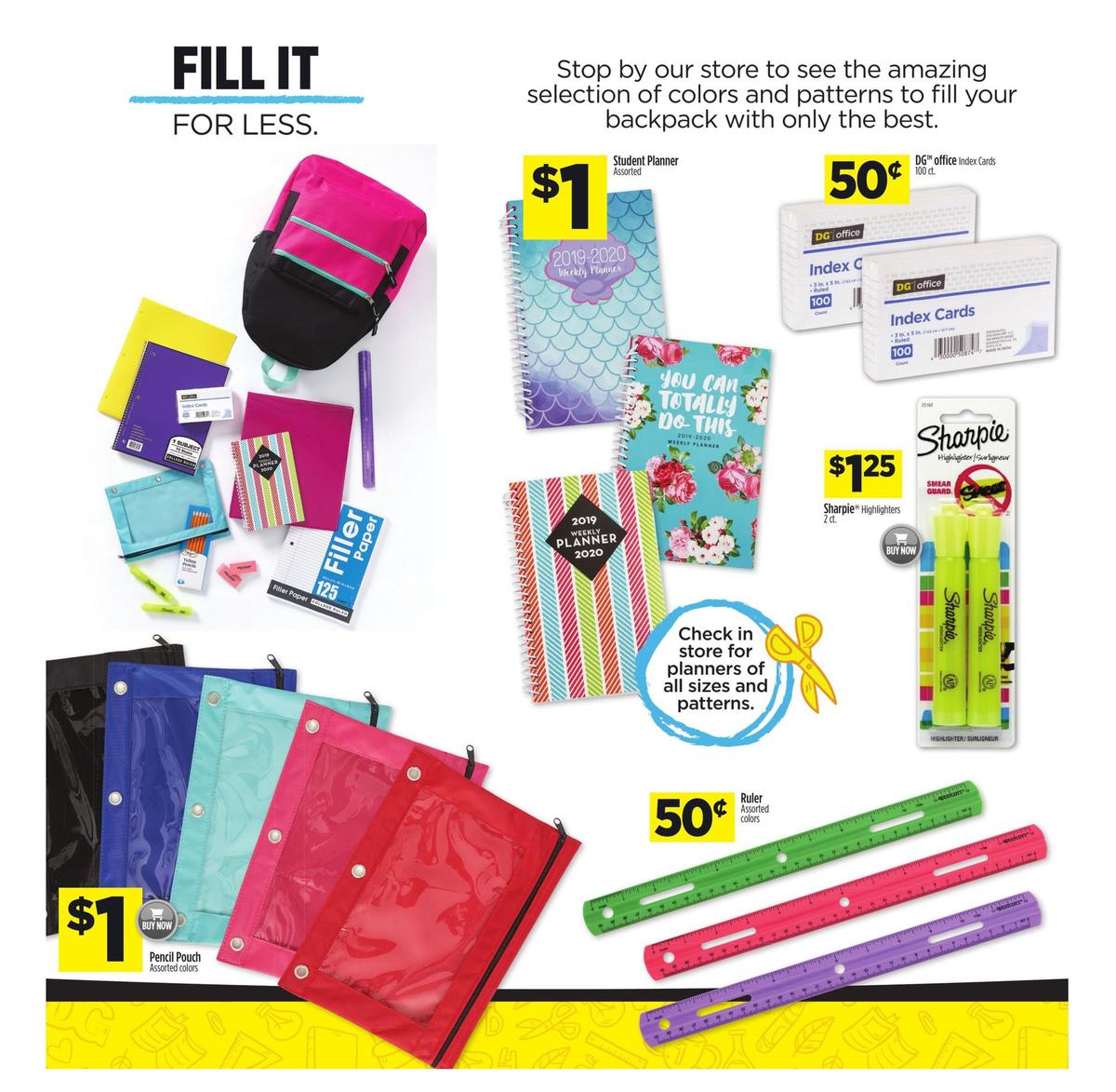 Dollar General Back to School Savings at DG! Weekly Ad from July 7