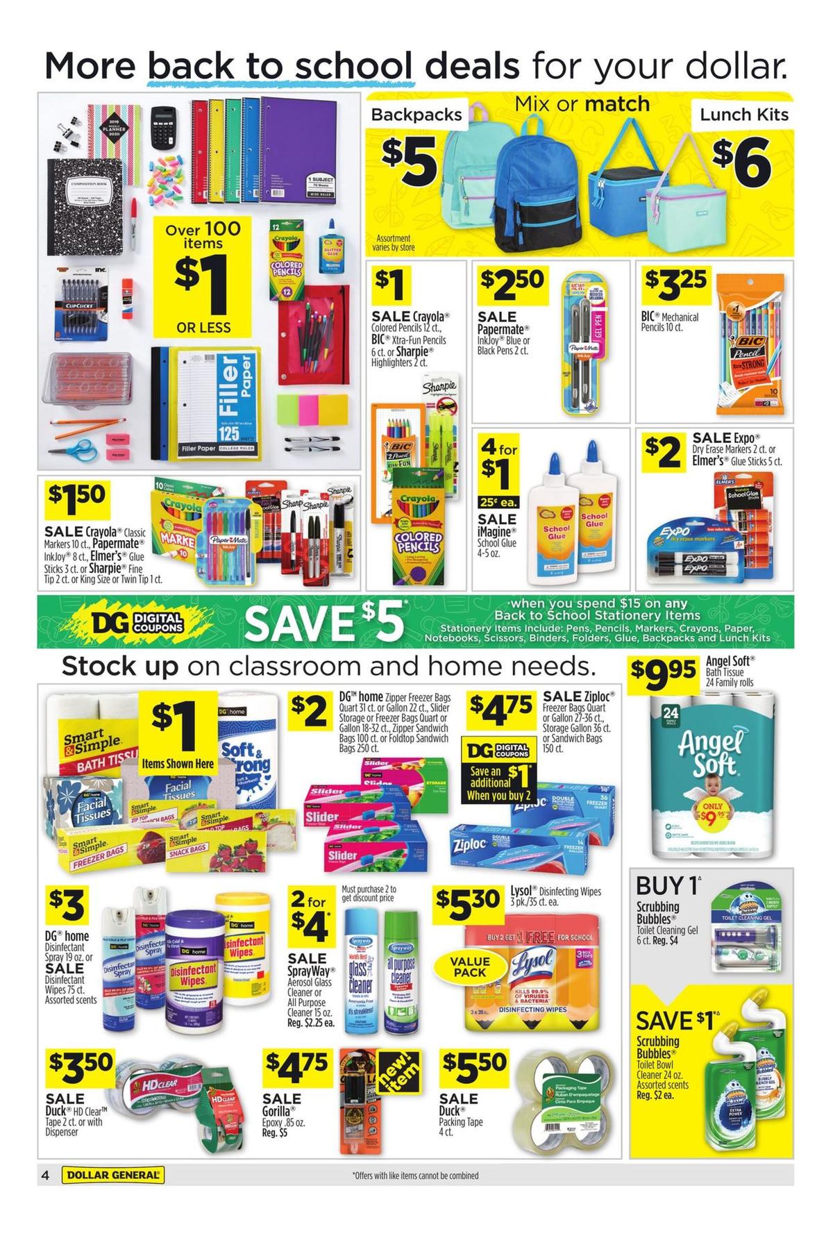 Dollar General Weekly Ad from August 4