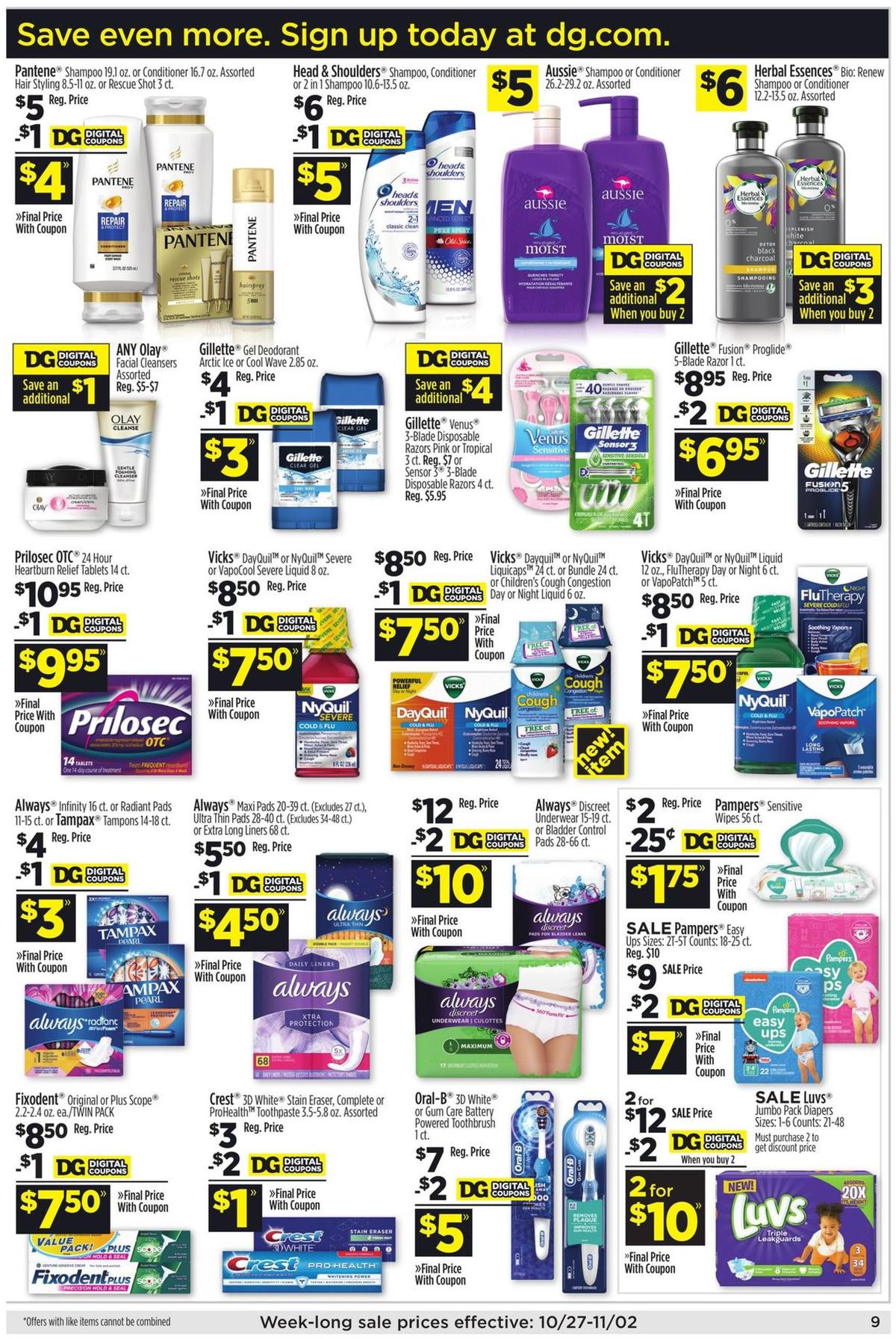 Dollar General Weekly Ad from October 27