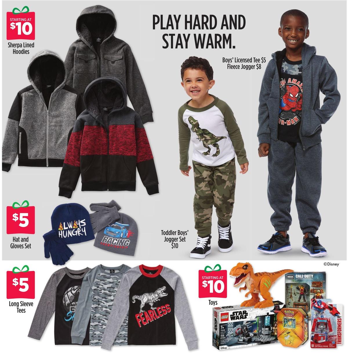 Dollar General New Winter Apparel at Dollar General Weekly Ad from October 3