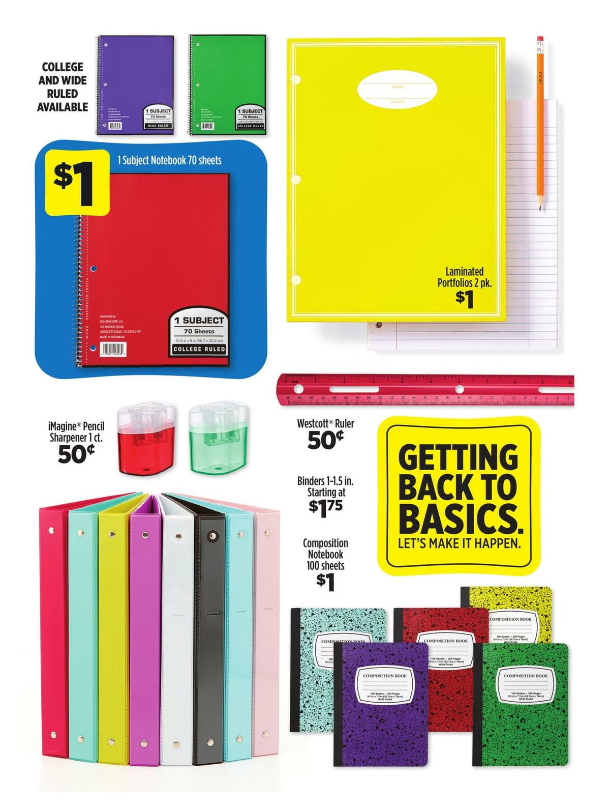 Dollar General Back to School Savings Weekly Ad from July 5