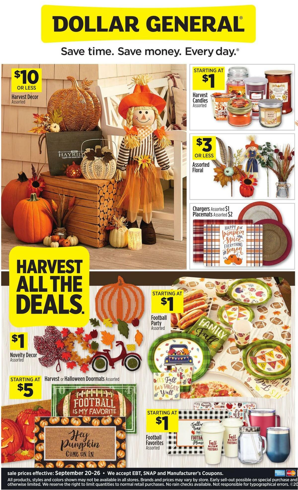 Dollar General Weekly Ad from September 20