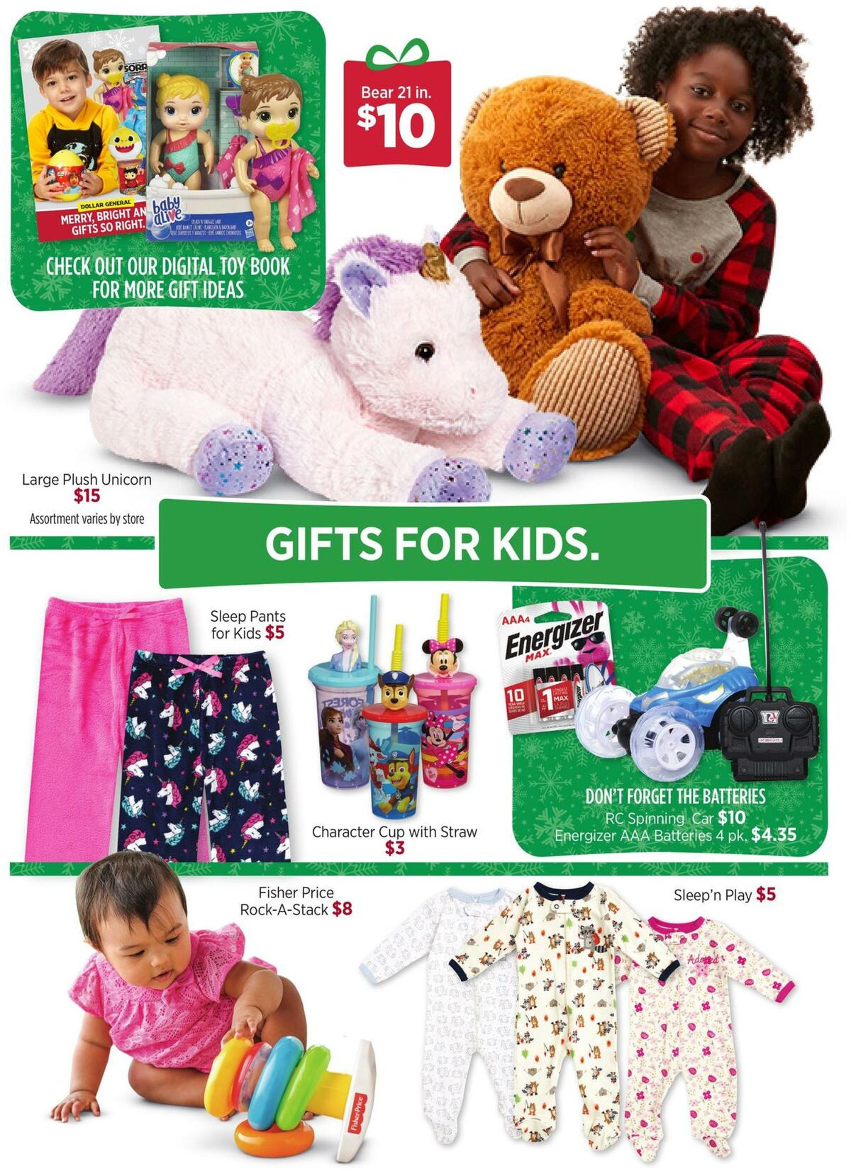 Dollar General Gifts for All. Let's Make it Happen. Weekly Ad from November 25