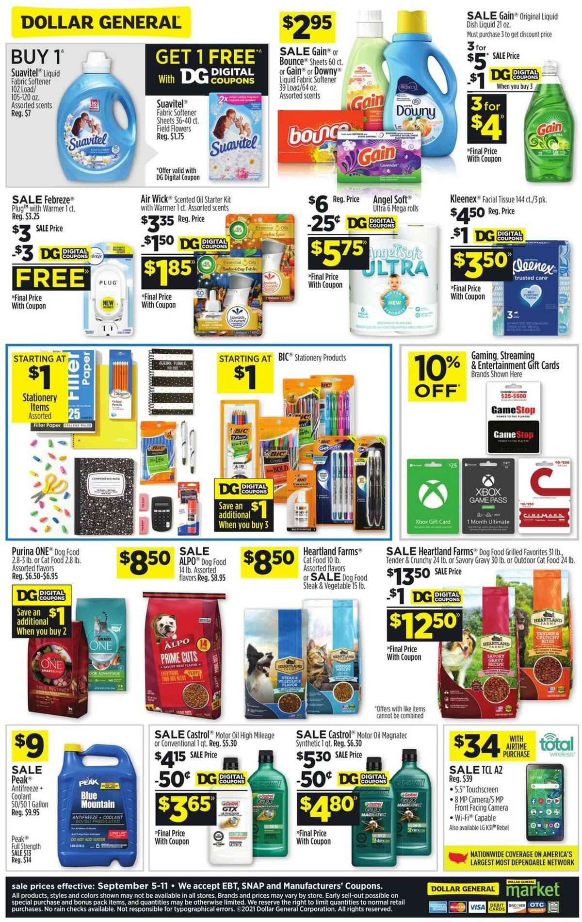 Dollar General Weekly Ad from September 5