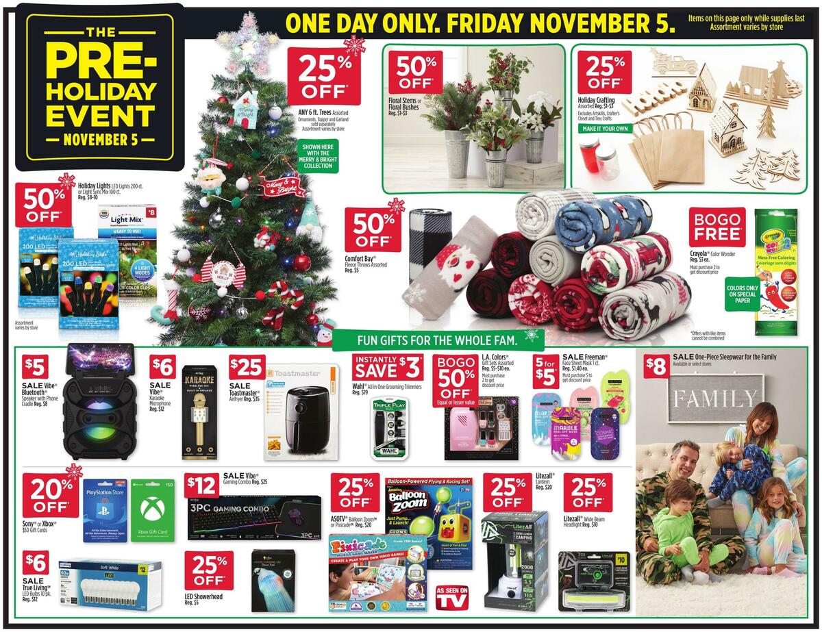 Dollar General One Day Only Weekly Ad from October 31