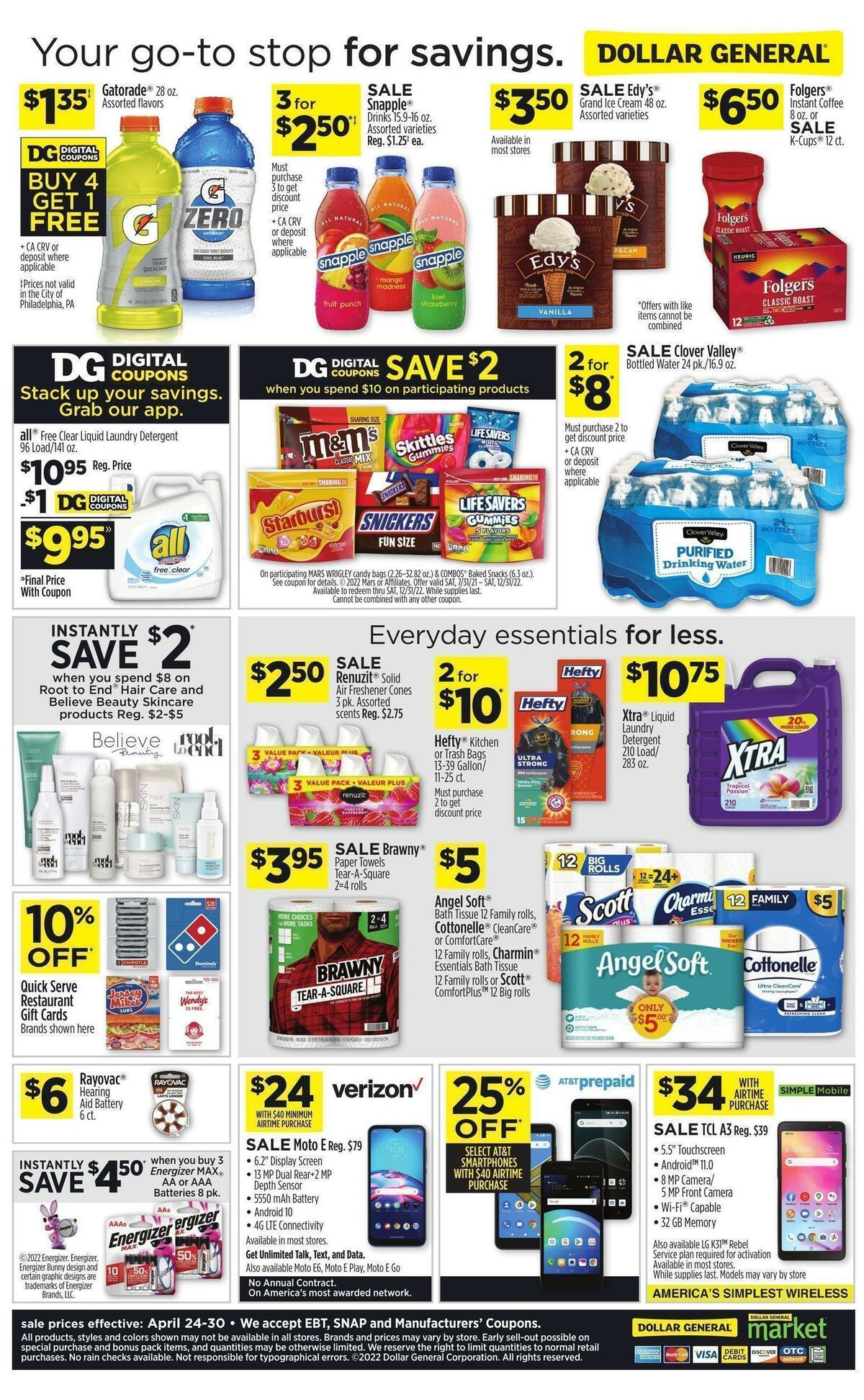 Dollar General Weekly Ad from April 24