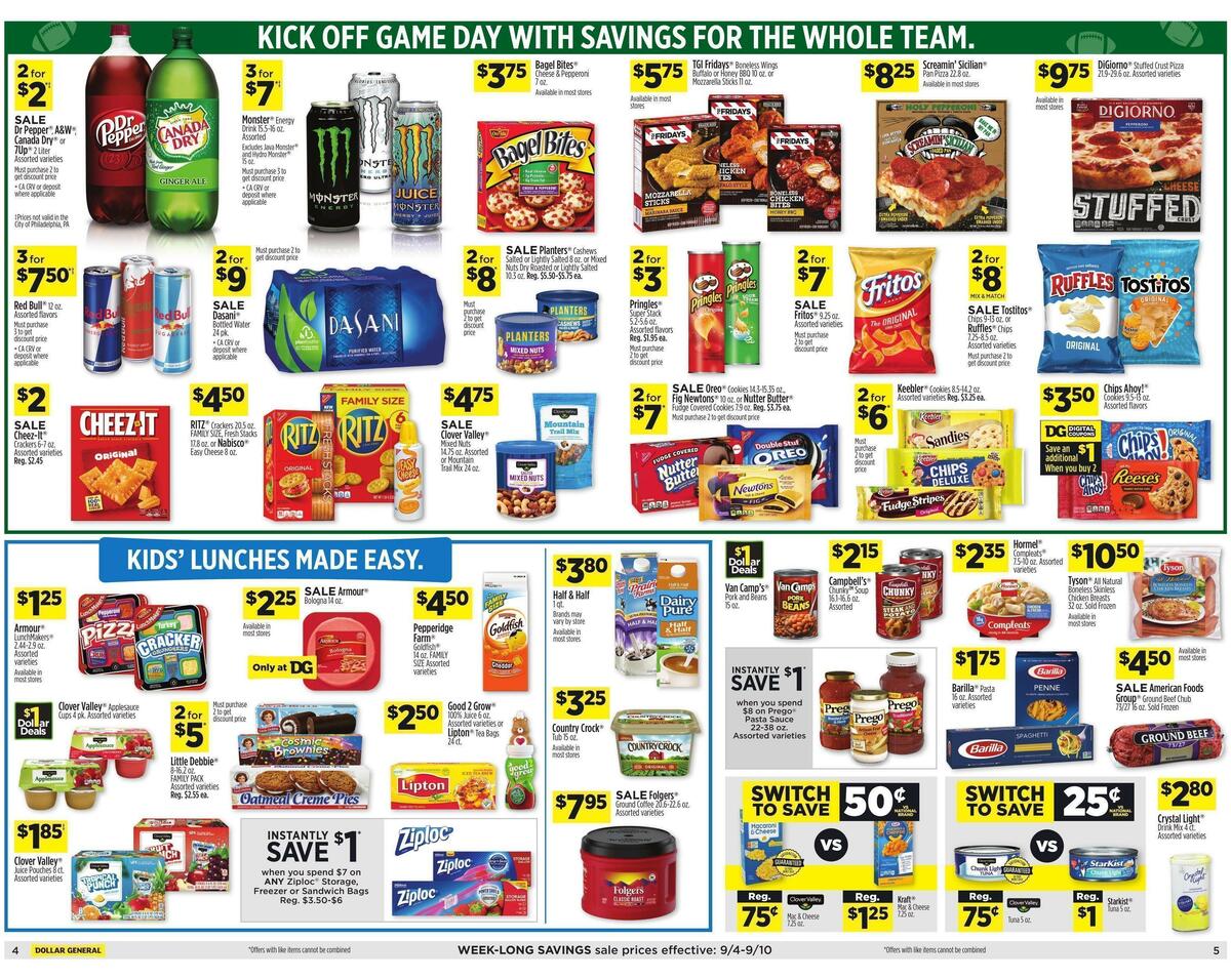 Dollar General Weekly Ad from September 4