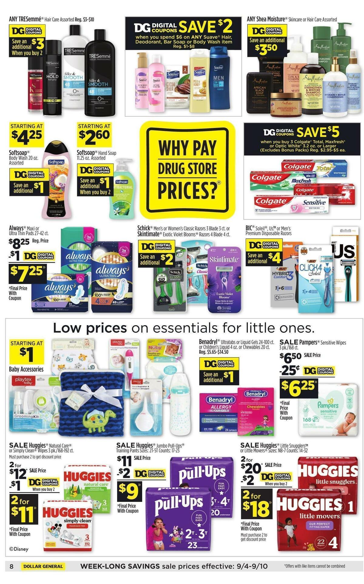 Dollar General Weekly Ad from September 4