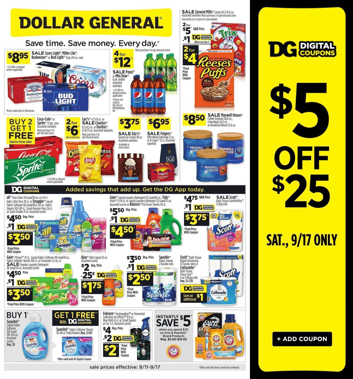 Dollar General Weekly Ad from September 11