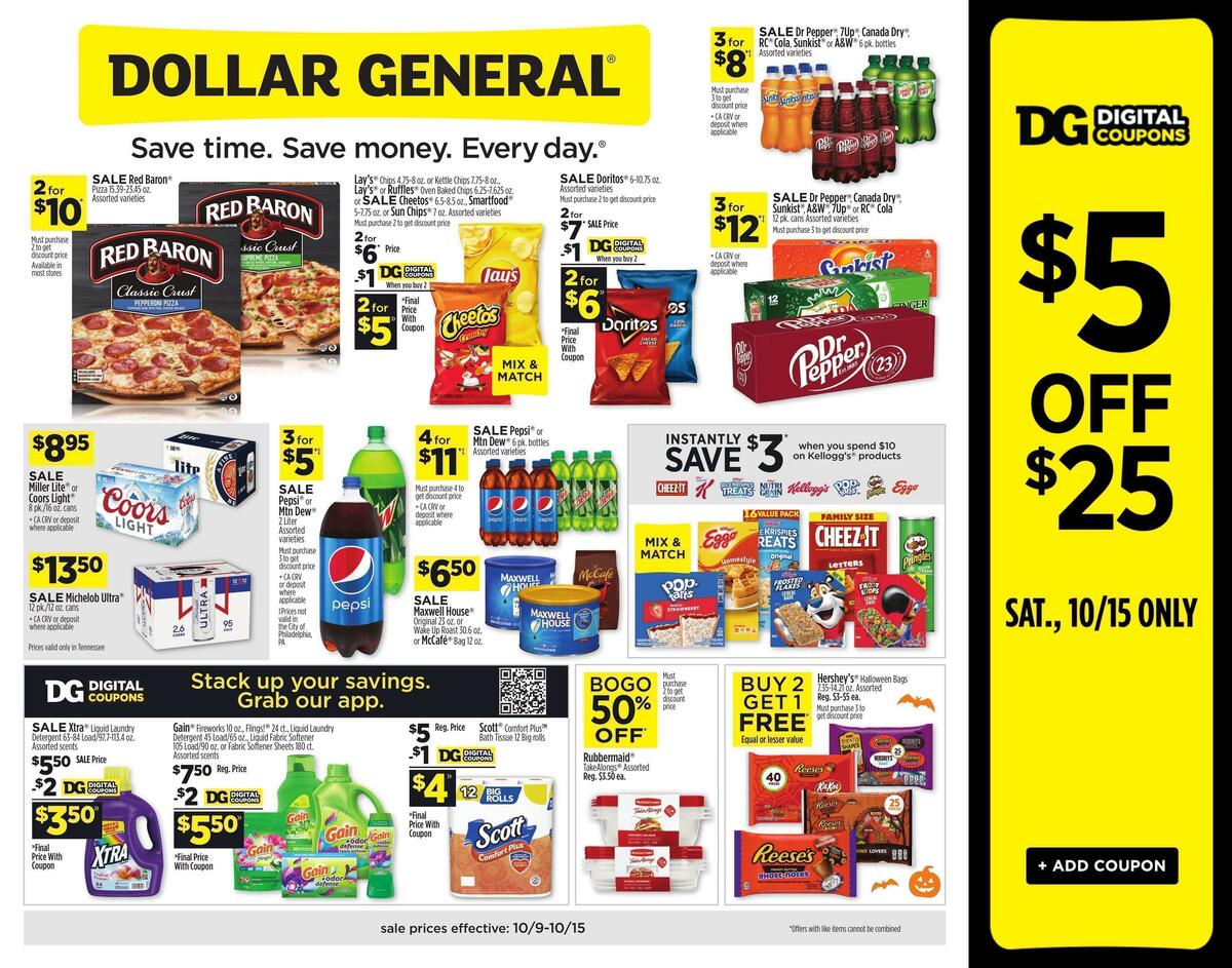 Dollar General Weekly Ad from October 9