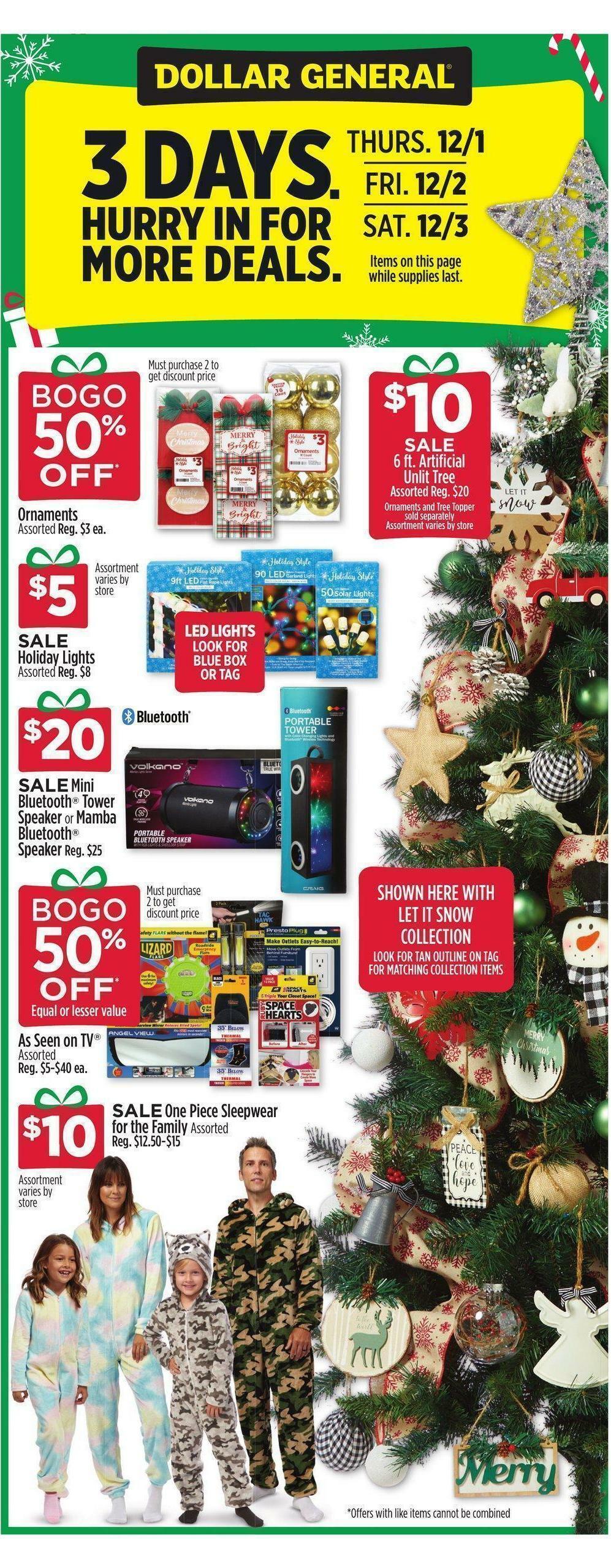 Dollar General Weekly Ad from November 27