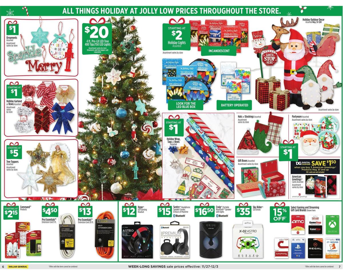 Dollar General Weekly Ad from November 27