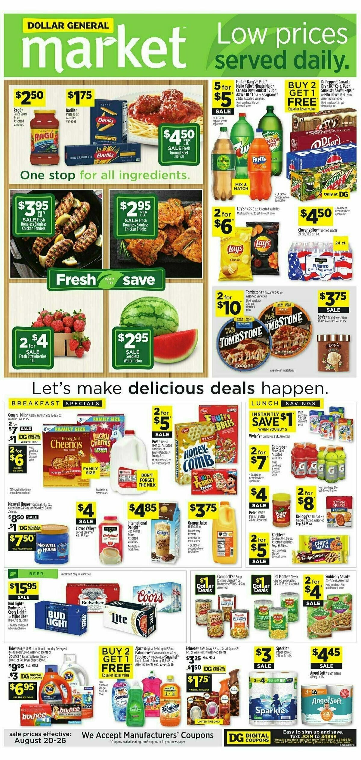 Dollar General Market Ad Weekly Ad from August 20