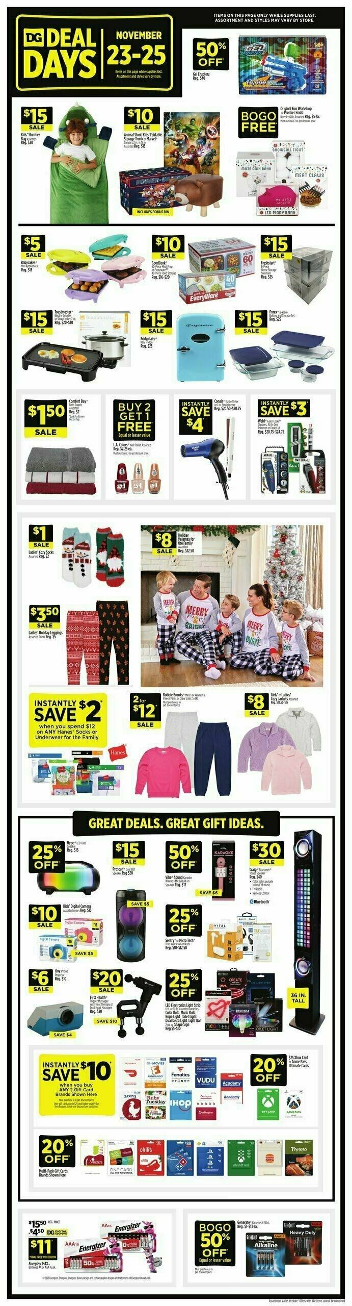 Dollar General Weekly Ad from November 19