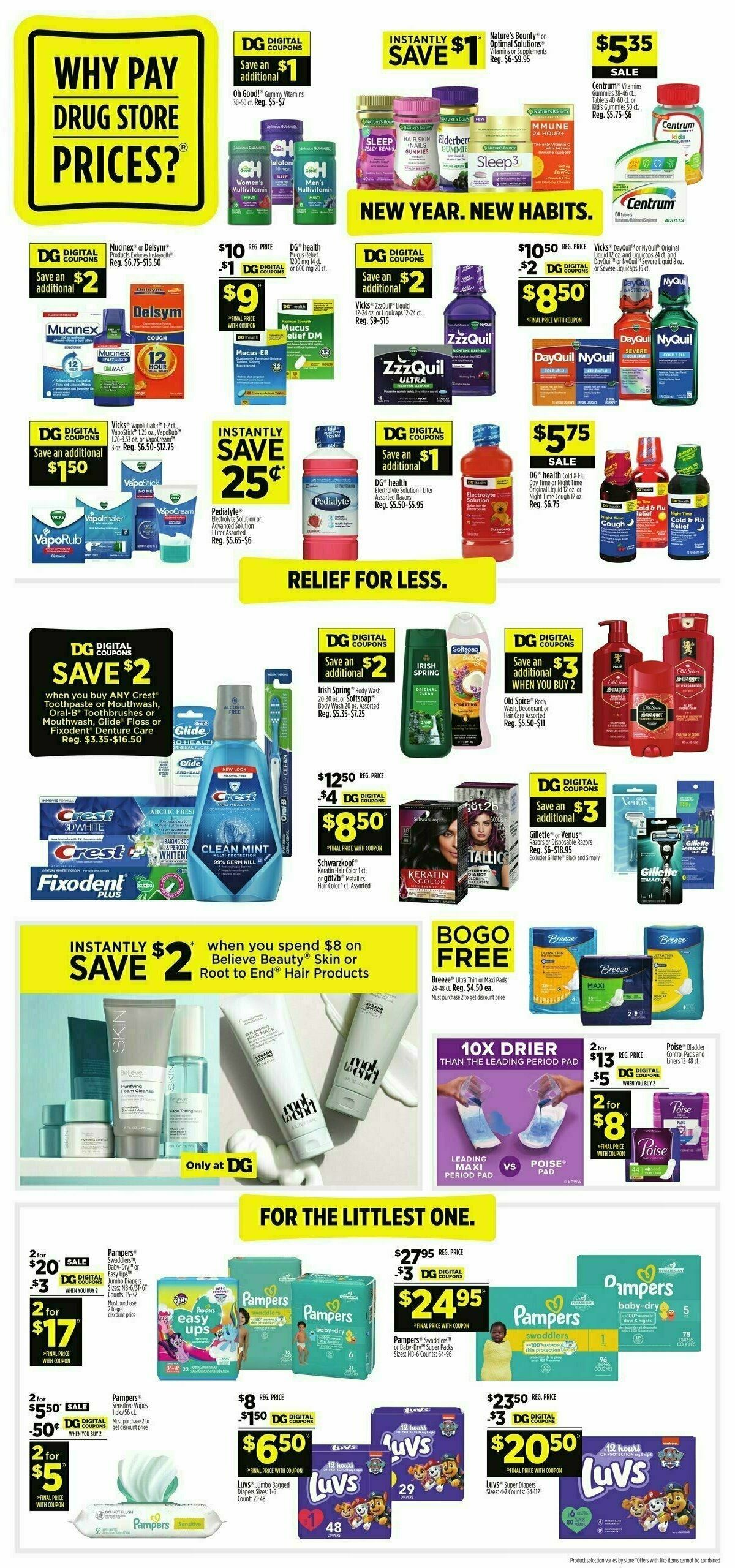 Dollar General Weekly Ad from December 31