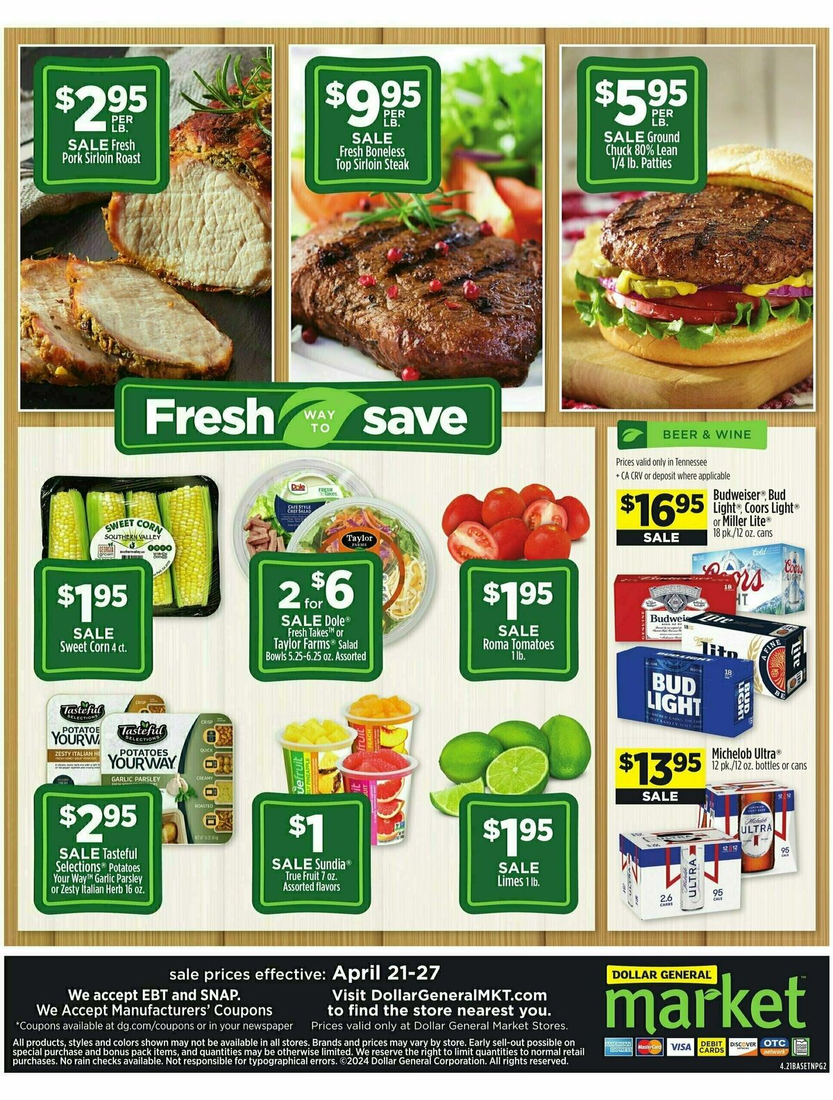 Dollar General Market Ad Weekly Ad from April 21