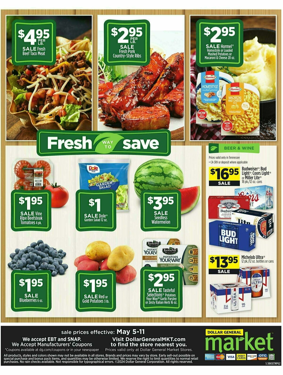 Dollar General Market Ad Weekly Ad from May 5