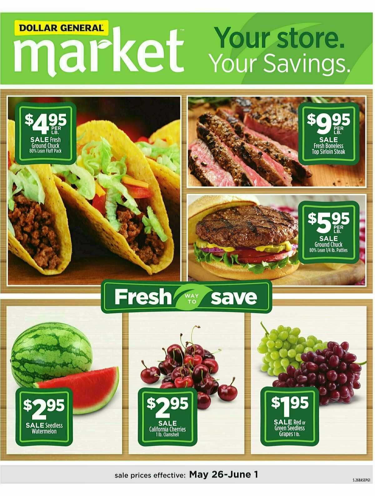 Dollar General Market Weekly Ad from May 26
