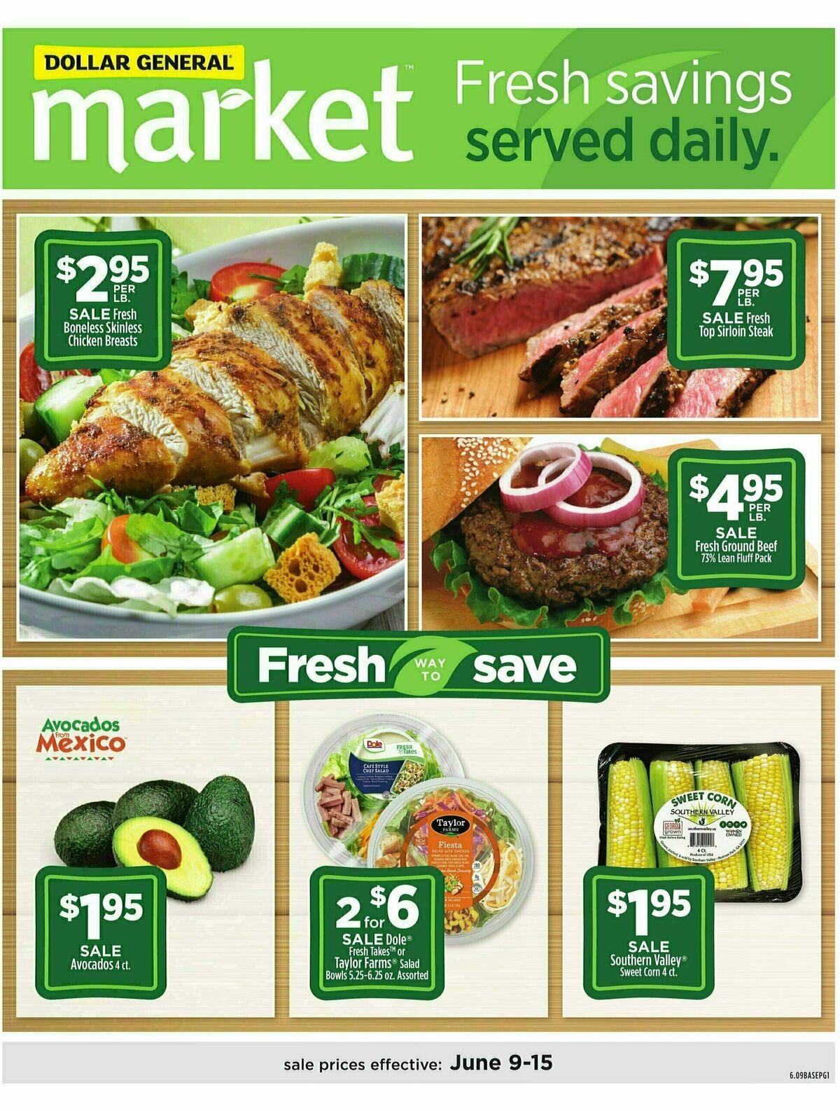 Dollar General Market Weekly Ad from June 9