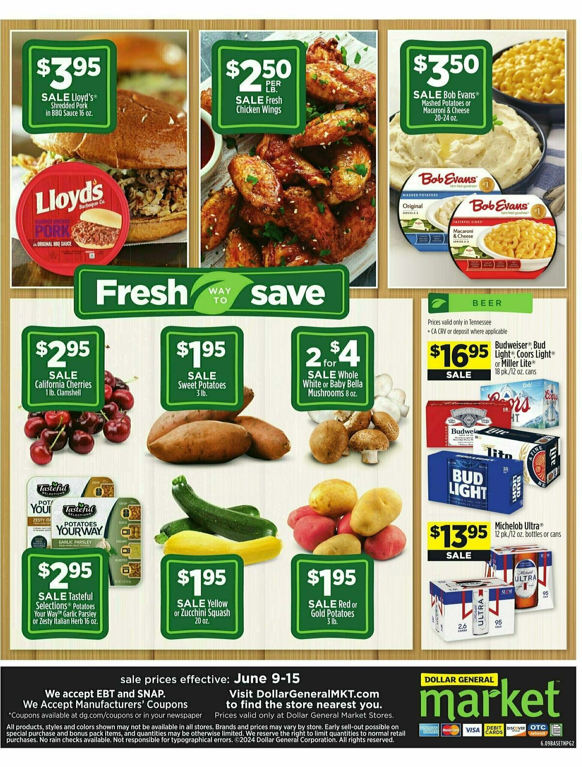 Dollar General Market Weekly Ad from June 9