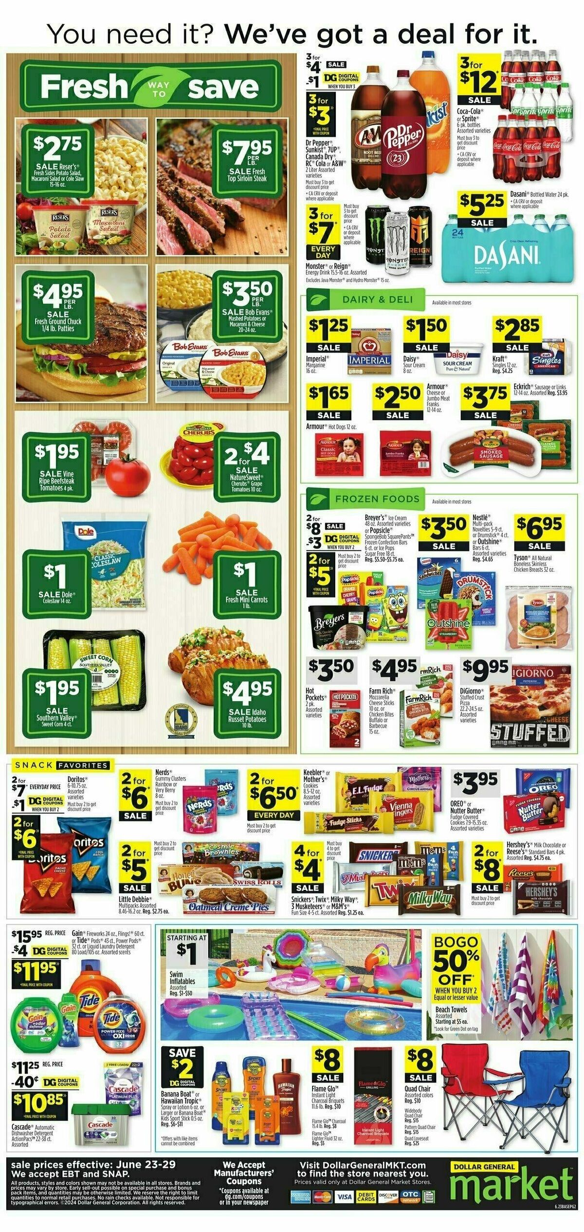 Dollar General Market Weekly Ad from June 23