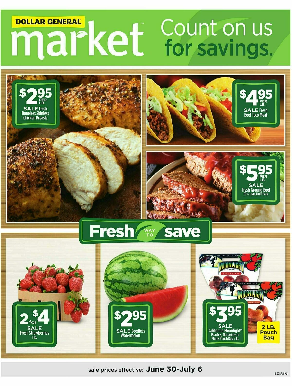 Dollar General Market Ad Weekly Ad from June 30