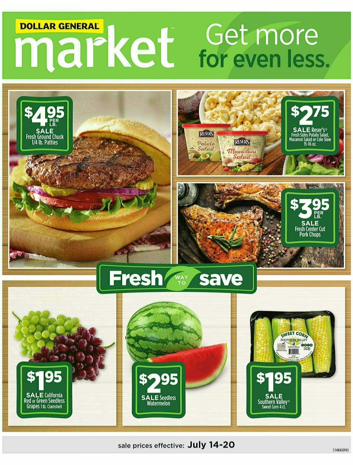 Dollar General Market Weekly Ad from July 14