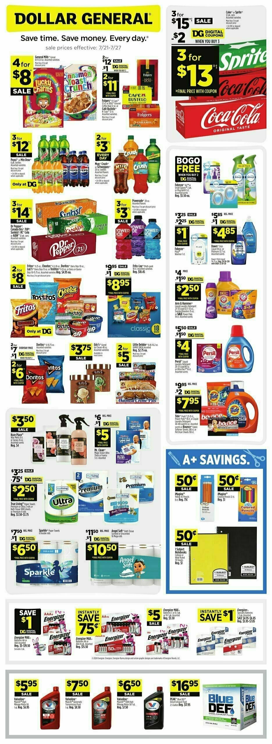 Dollar General Weekly Ad from July 21