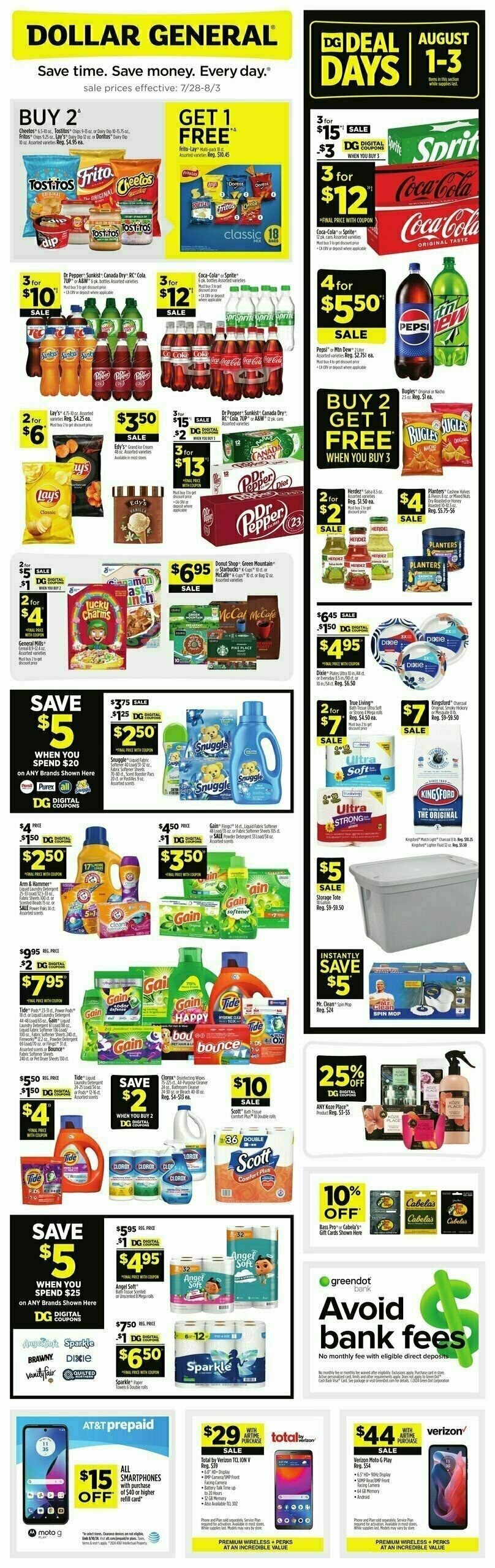 Dollar General Weekly Ad from July 28