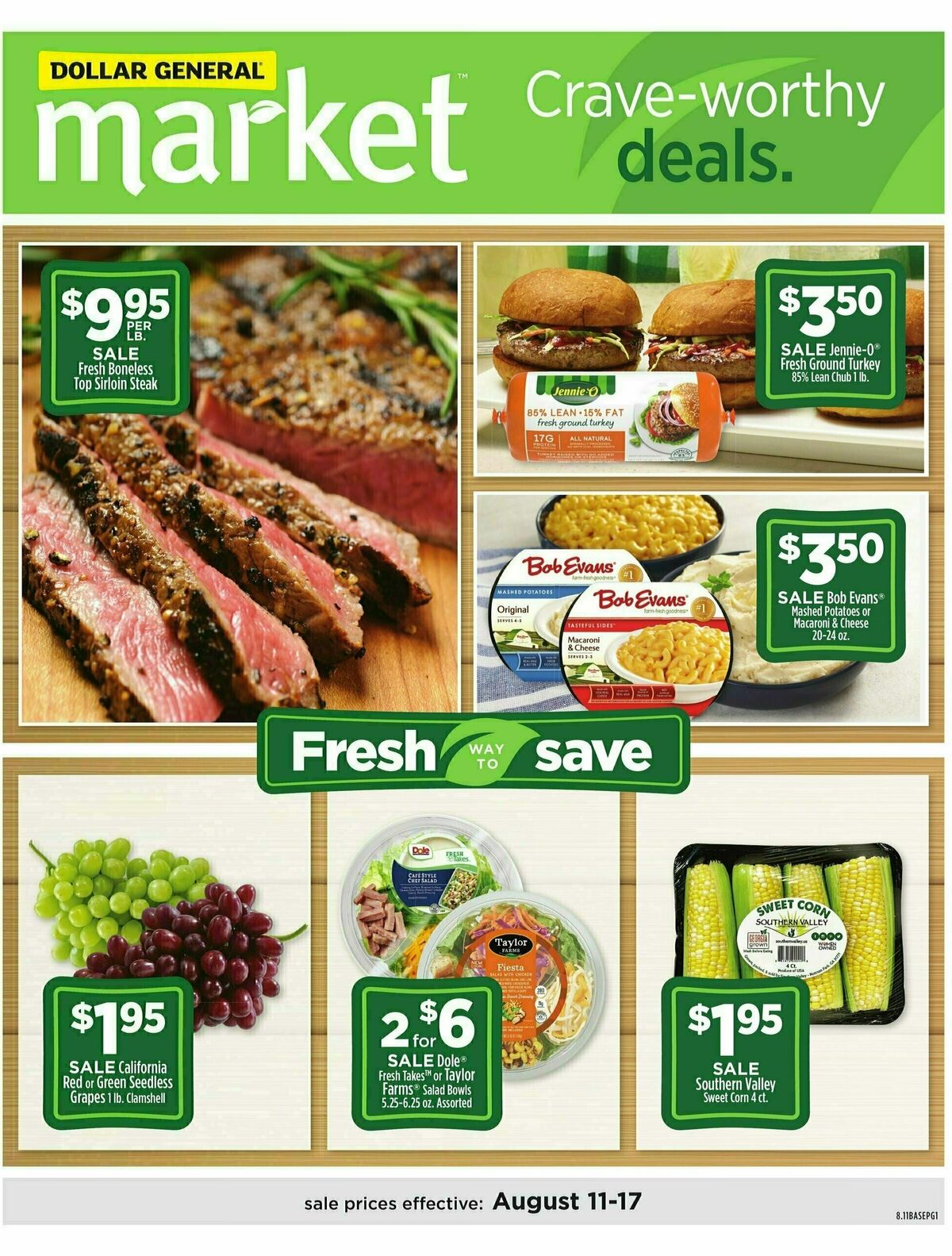 Dollar General Market Ad Weekly Ad from August 11