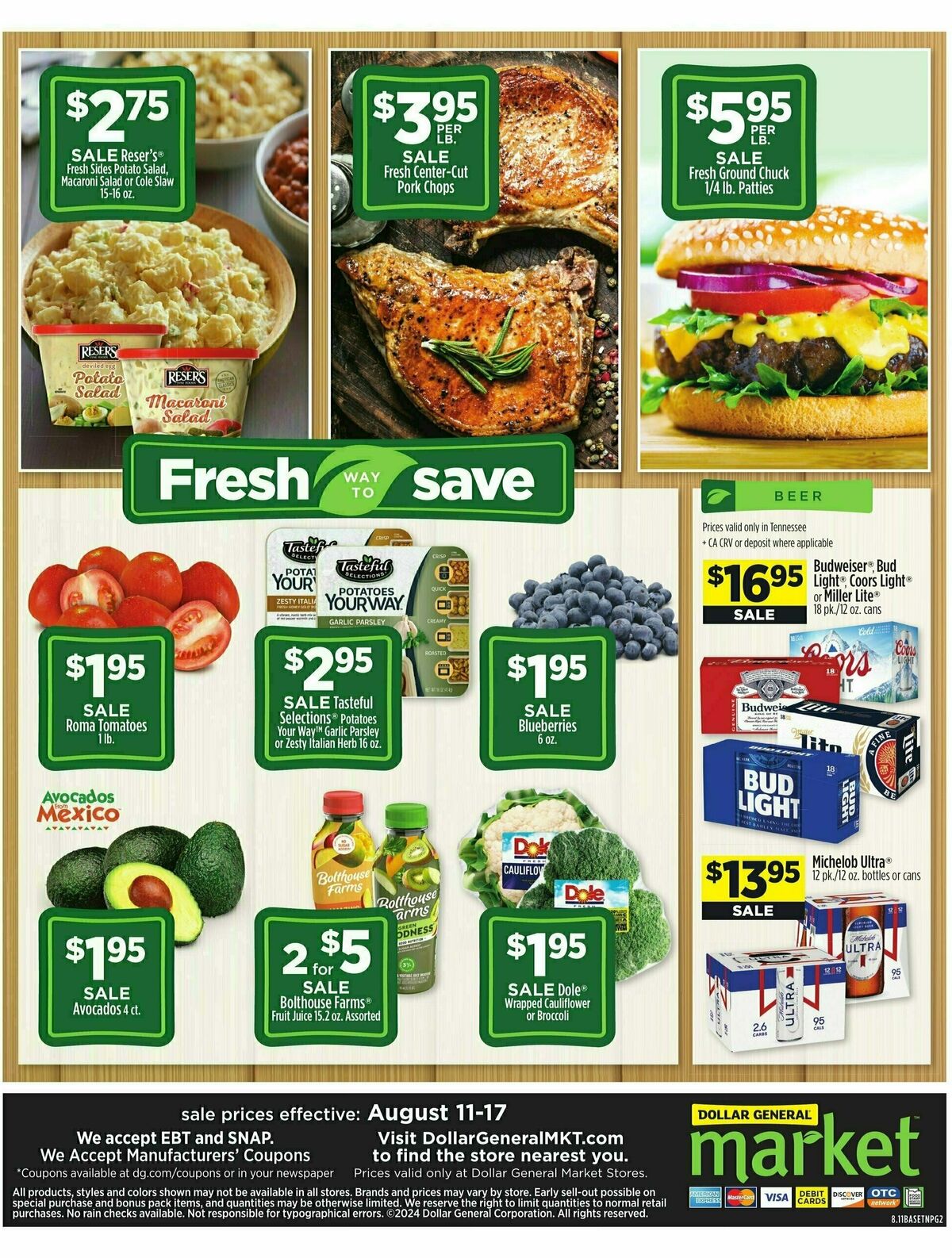 Dollar General Market Ad Weekly Ad from August 11