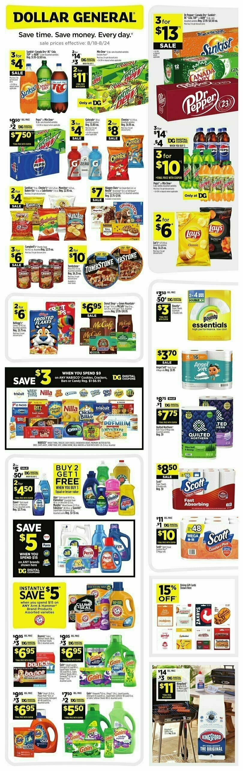 Dollar General Weekly Ad from August 18