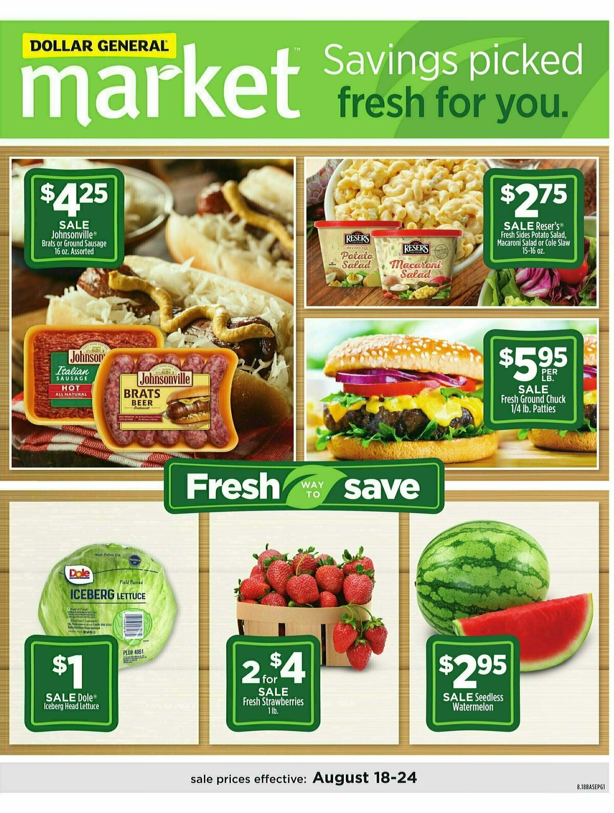 Dollar General Market Ad Weekly Ad from August 18