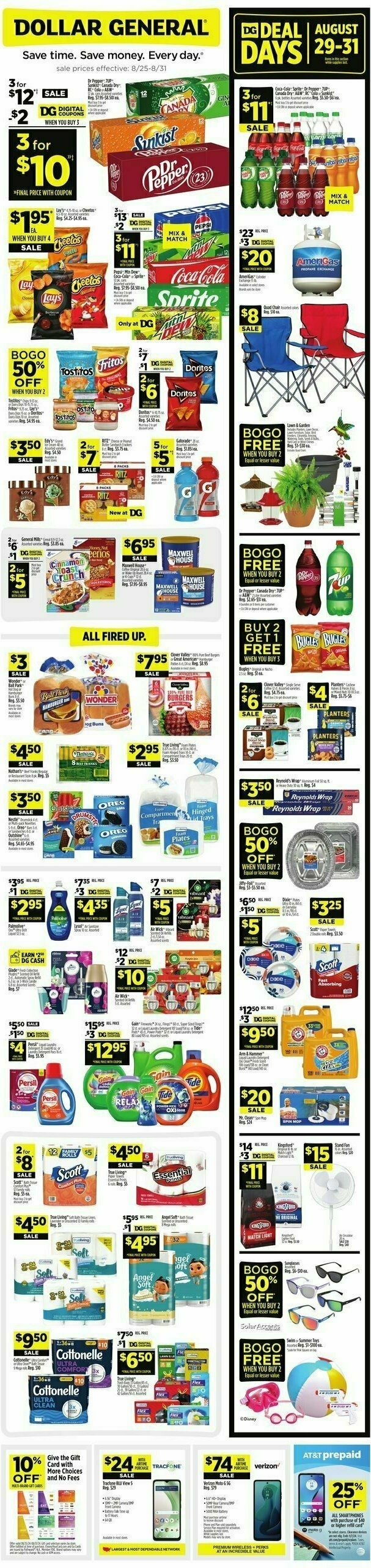 Dollar General Weekly Ad from August 25