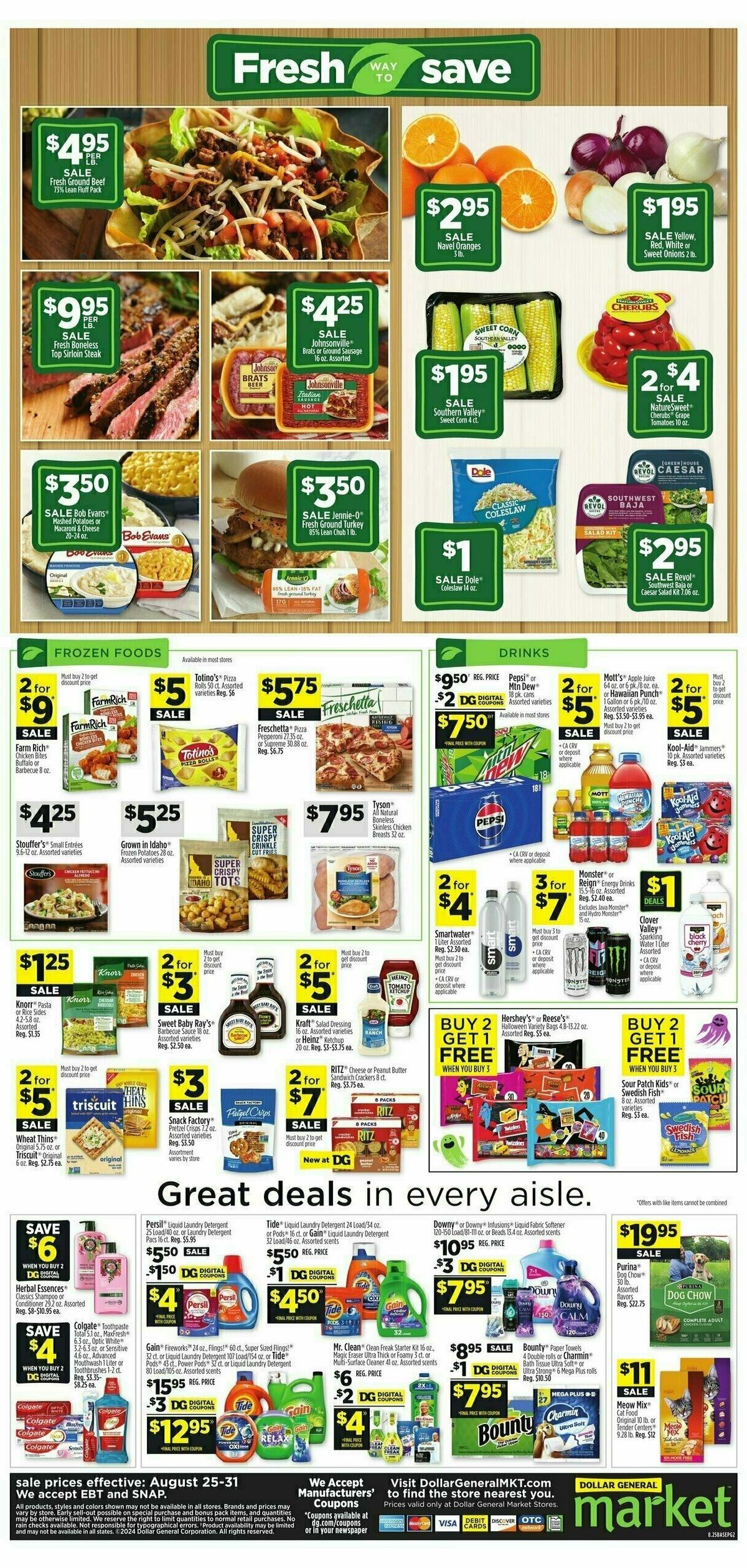 Dollar General Market Ad Weekly Ad from August 25