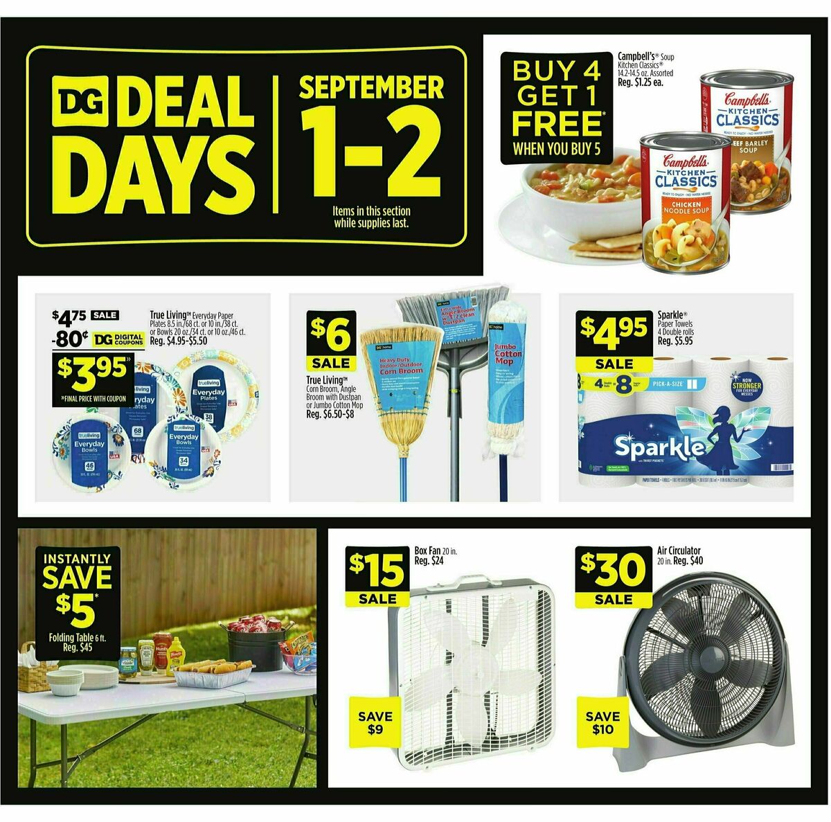 Dollar General Weekly Ad from September 1