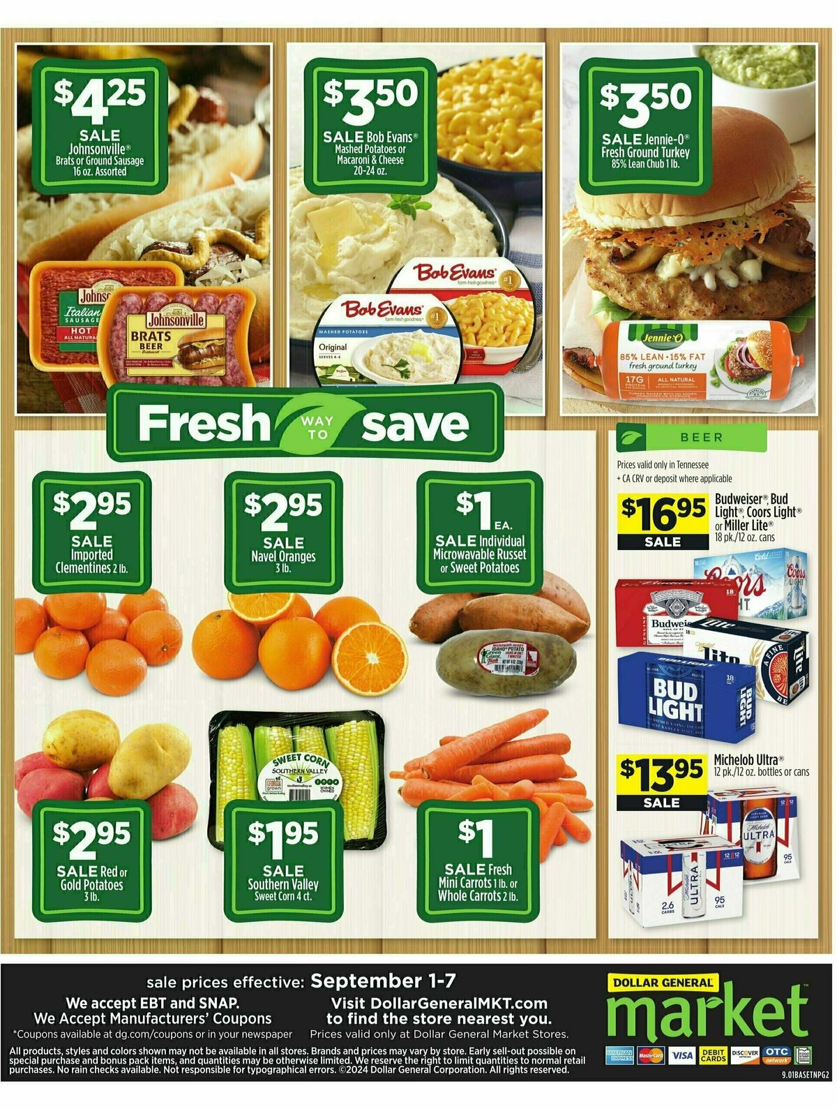 Dollar General Market Ad Weekly Ad from September 1