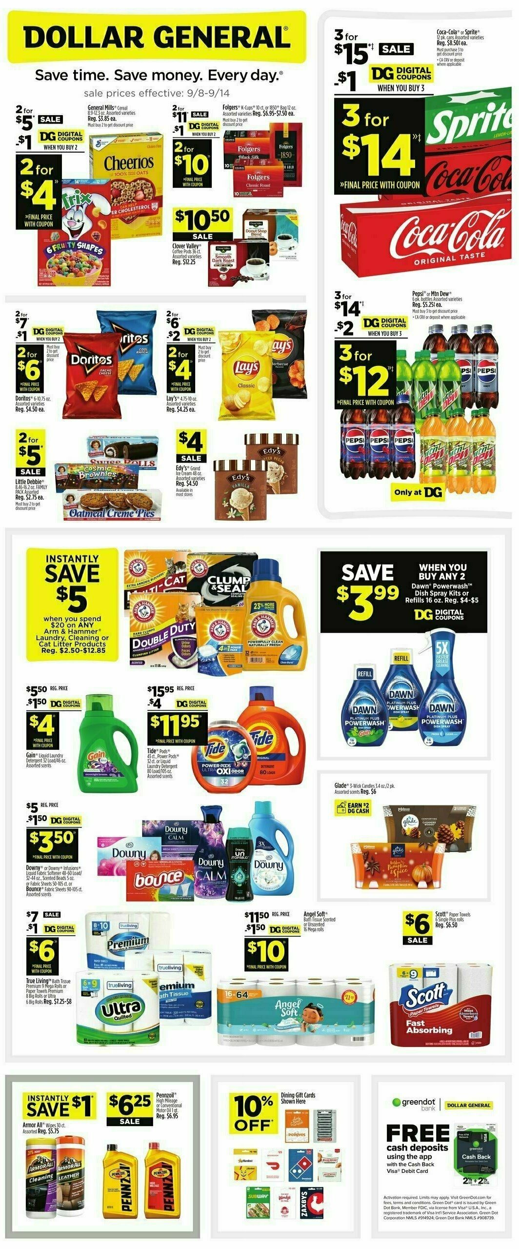 Dollar General Weekly Ad from September 8