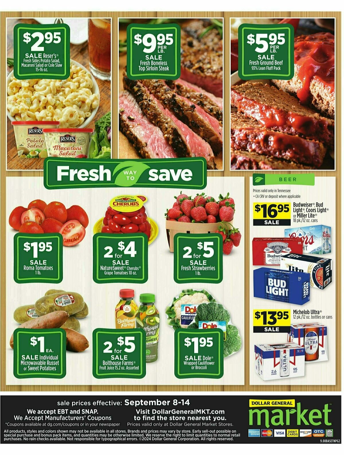 Dollar General Market Ad Weekly Ad from September 8