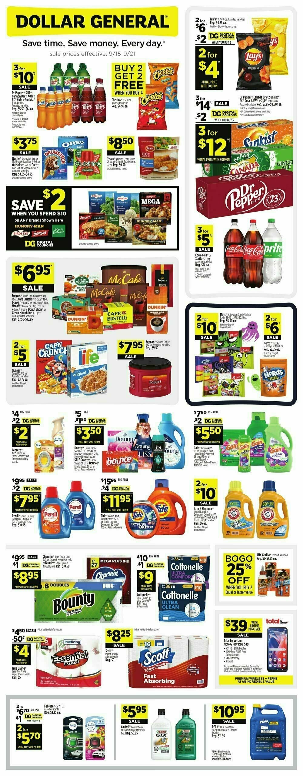 Dollar General Weekly Ad from September 15