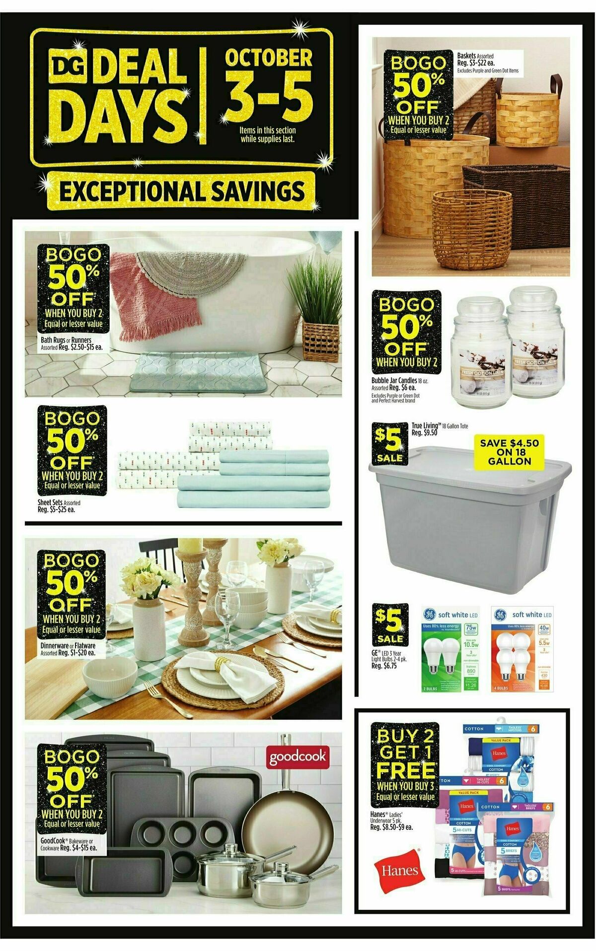 Dollar General Weekly Ad from September 29