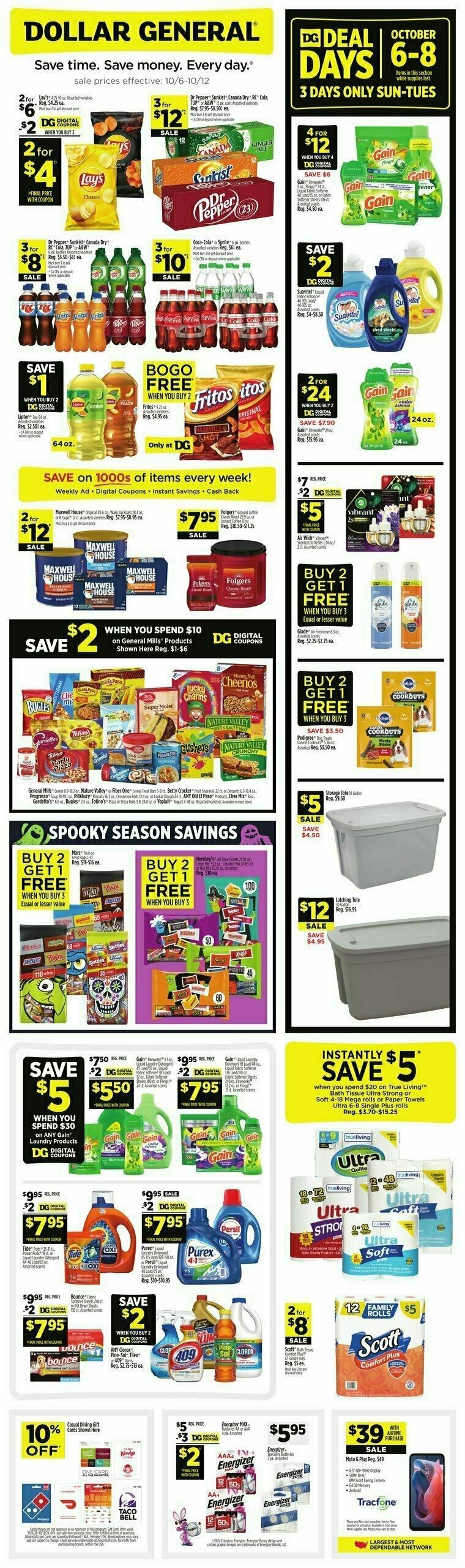 Dollar General Weekly Ad from October 6