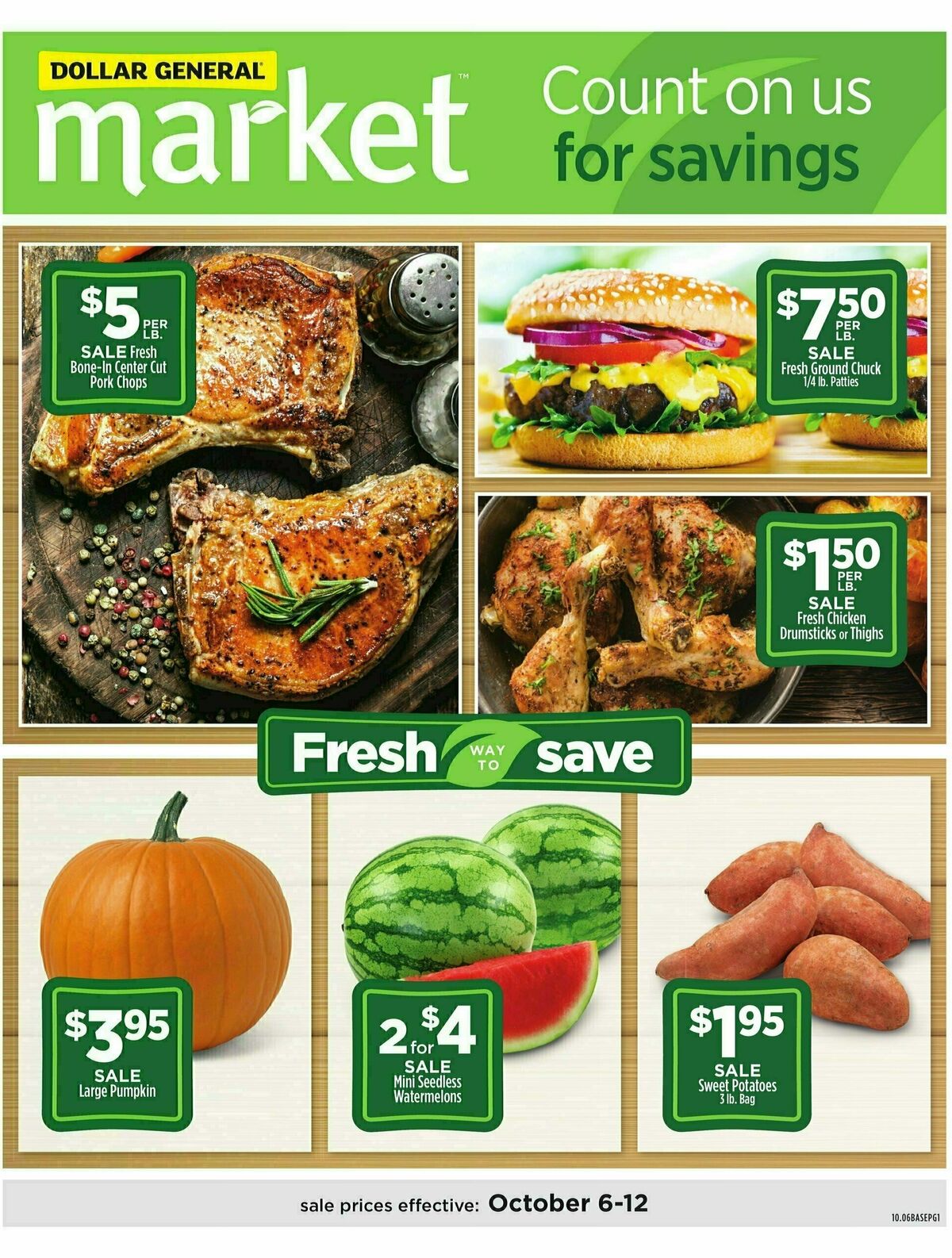 Dollar General Market Ad Weekly Ad from October 6