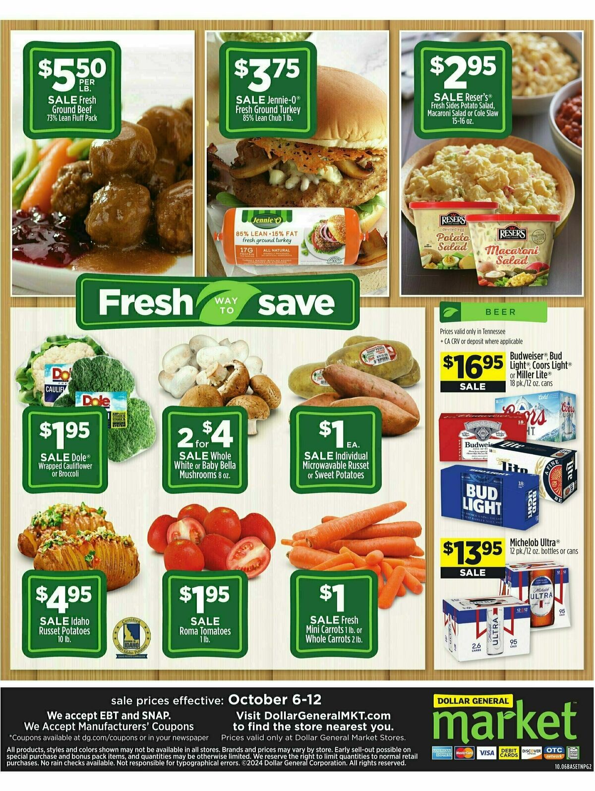 Dollar General Market Ad Weekly Ad from October 6