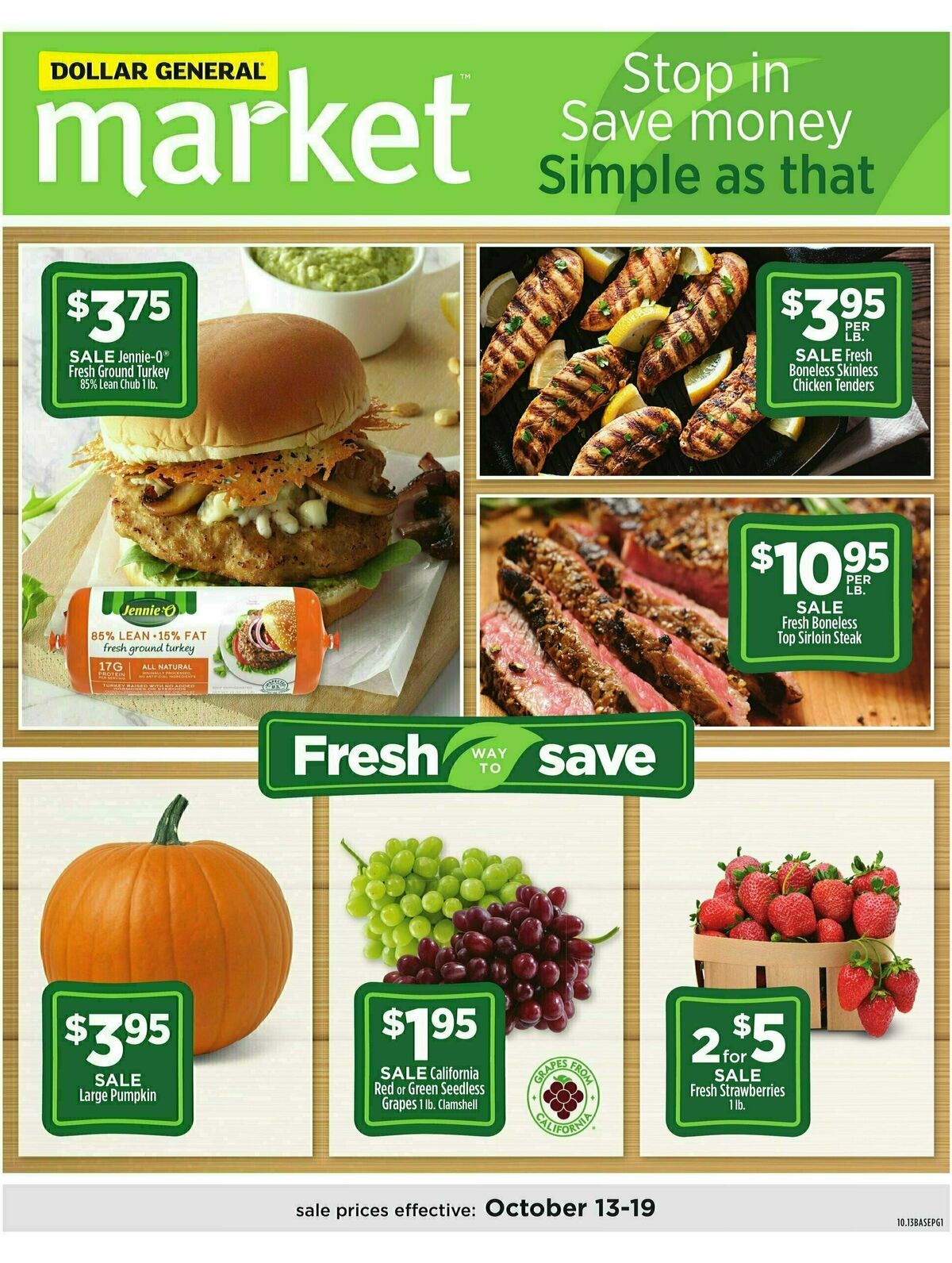 Dollar General Market Ad Weekly Ad from October 13