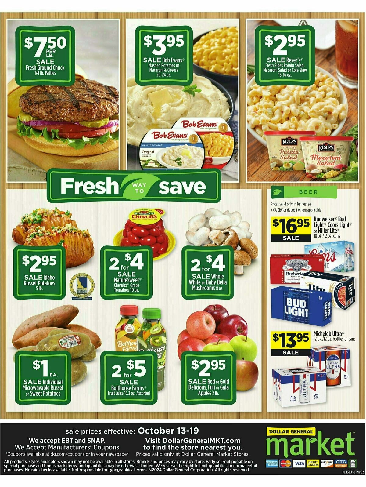 Dollar General Market Ad Weekly Ad from October 13